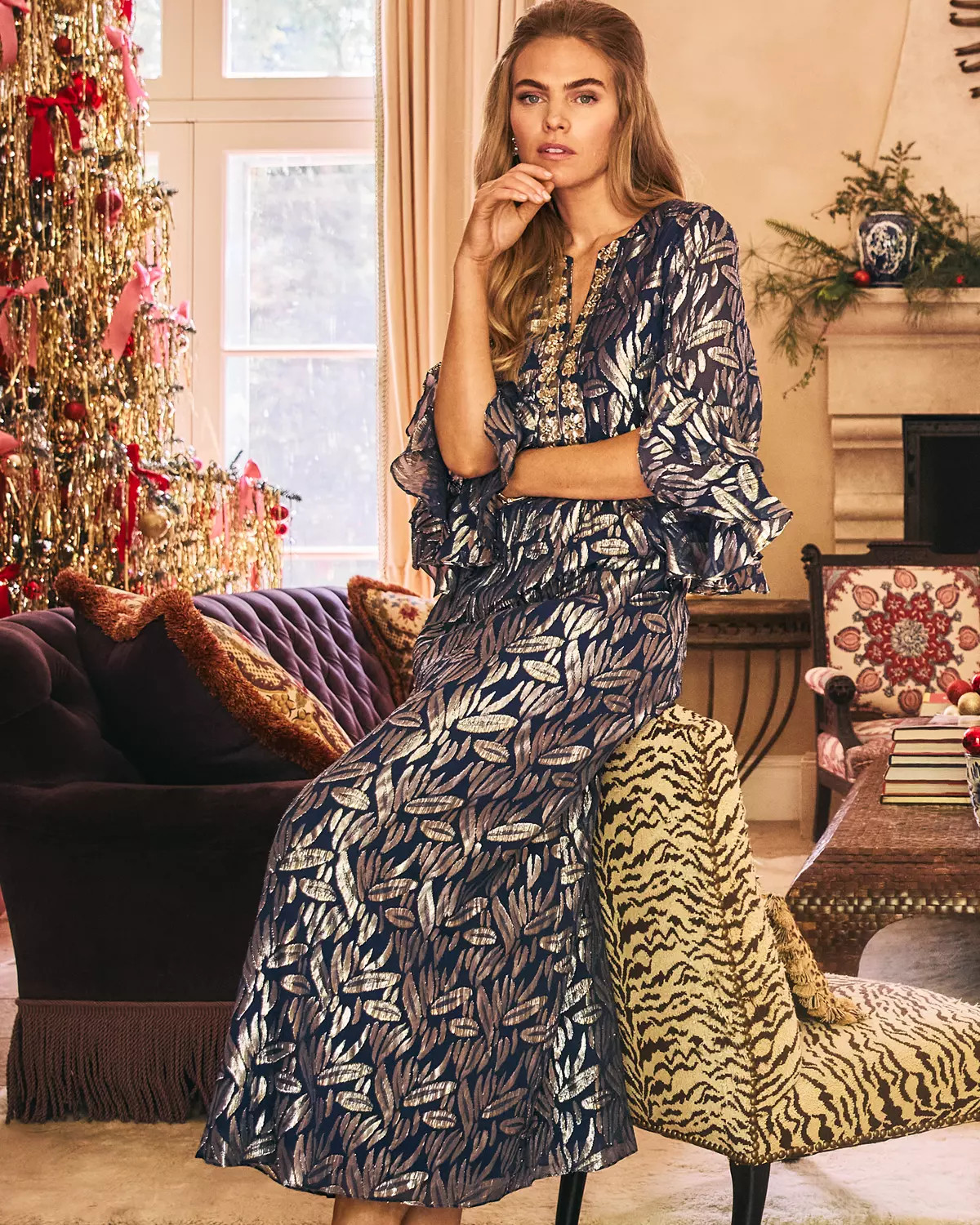 Bellina Silk Maxi Caftan | Lilly Pulitzer