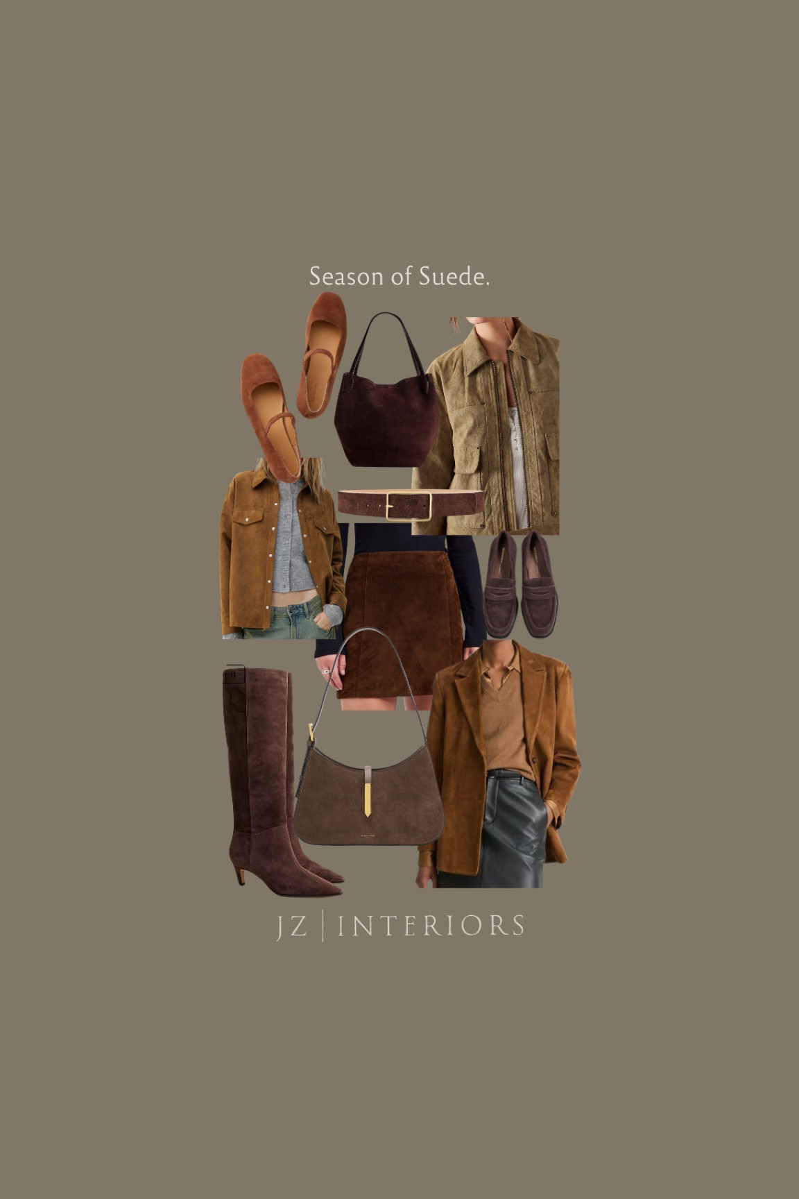 Seeing suede this season.  🤎

This is what we have in our cart right now. 
#fallstyle #autumn #style #interiors #suede #suedejacket #suedeskirt #bag #shoes #fallfashion

#LTKstyletip #LTKSeasonal #LTKhome