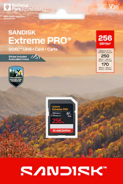 SanDisk - Extreme Pro 256GB SDXC UHS-I National Parks | Best Buy U.S.