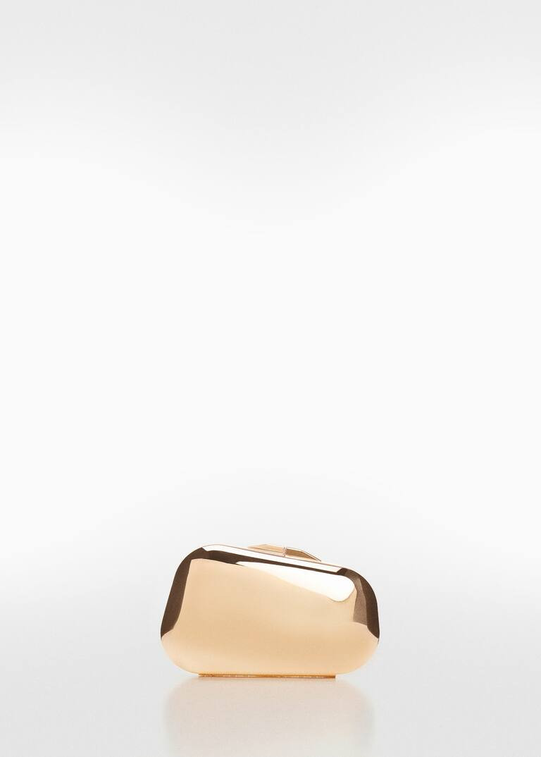 Metallic clutch bag -  Women | Mango United Kingdom | MANGO (UK)