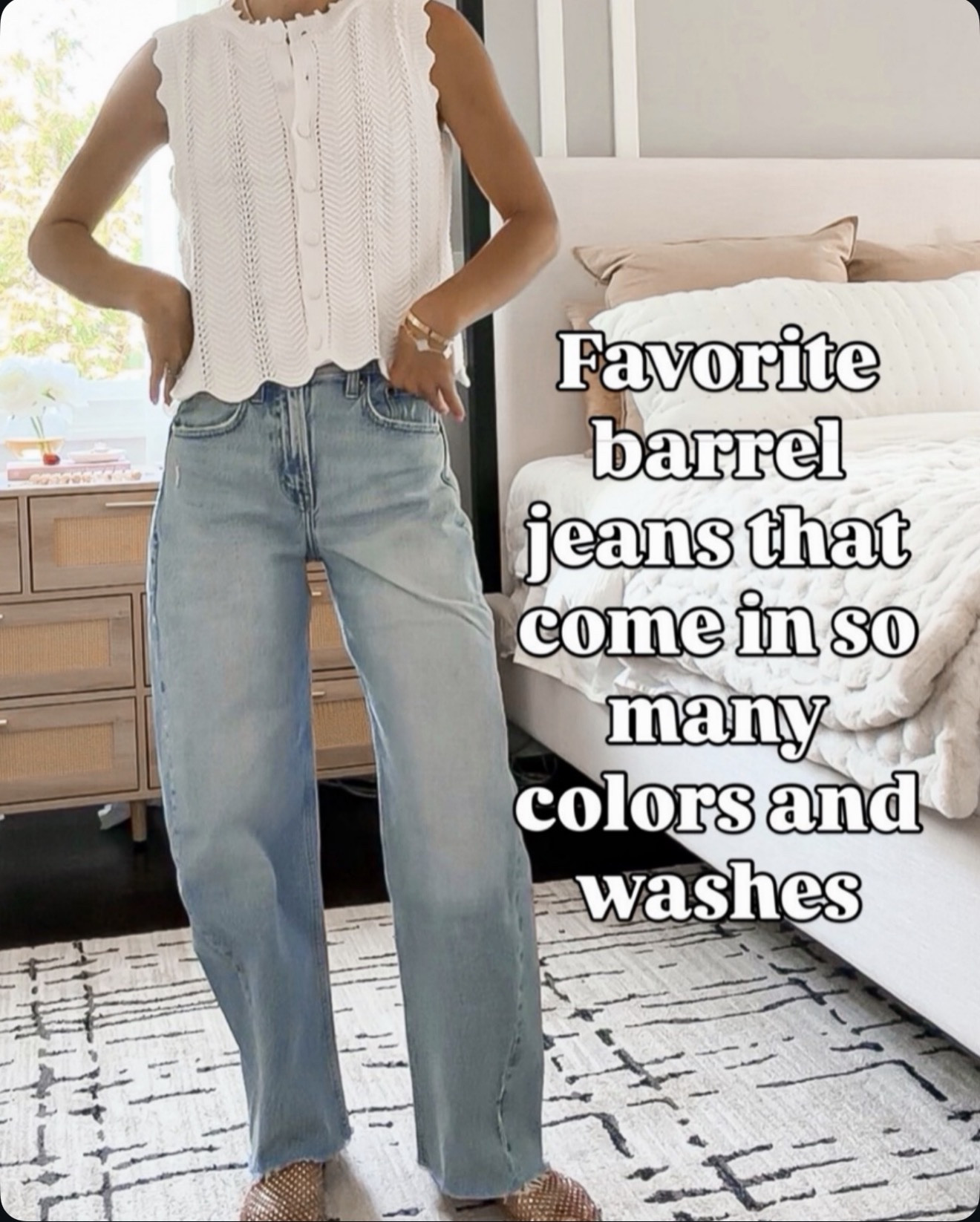 Wearing size 24 in these barrel jeans. Obsessed with them

#LTKOver40 #LTKSeasonal #LTKootd