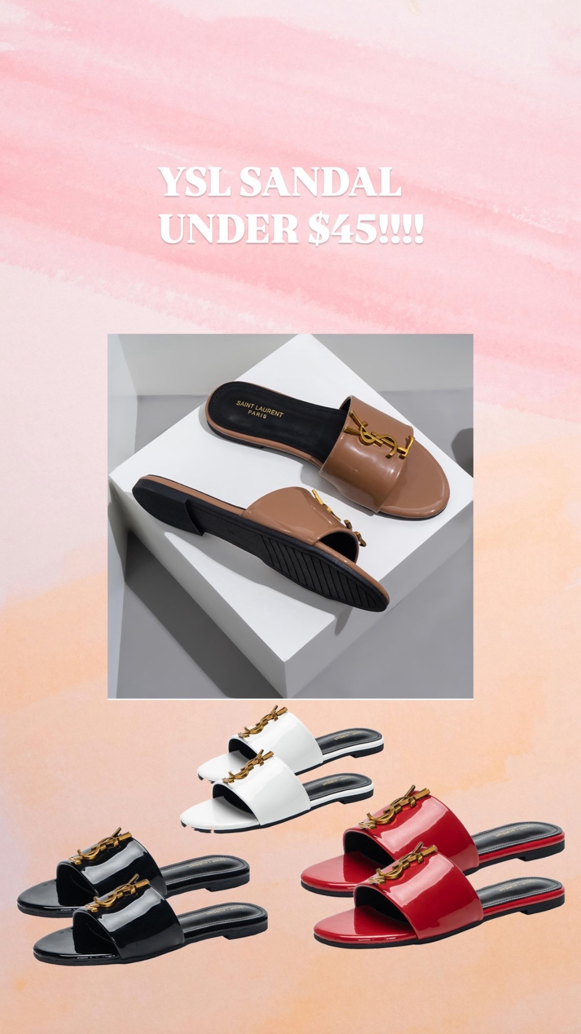 YSL sandal- under $45.00 only on Amazon!! 5 different colors to choose from. Don’t miss out on these! 

#LTKShoeCrush #LTKSeasonal #LTKStyleTip