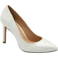 Ravel Edson Classic Heeled Court Shoe - White, White, Size 4, Women | Very (UK)