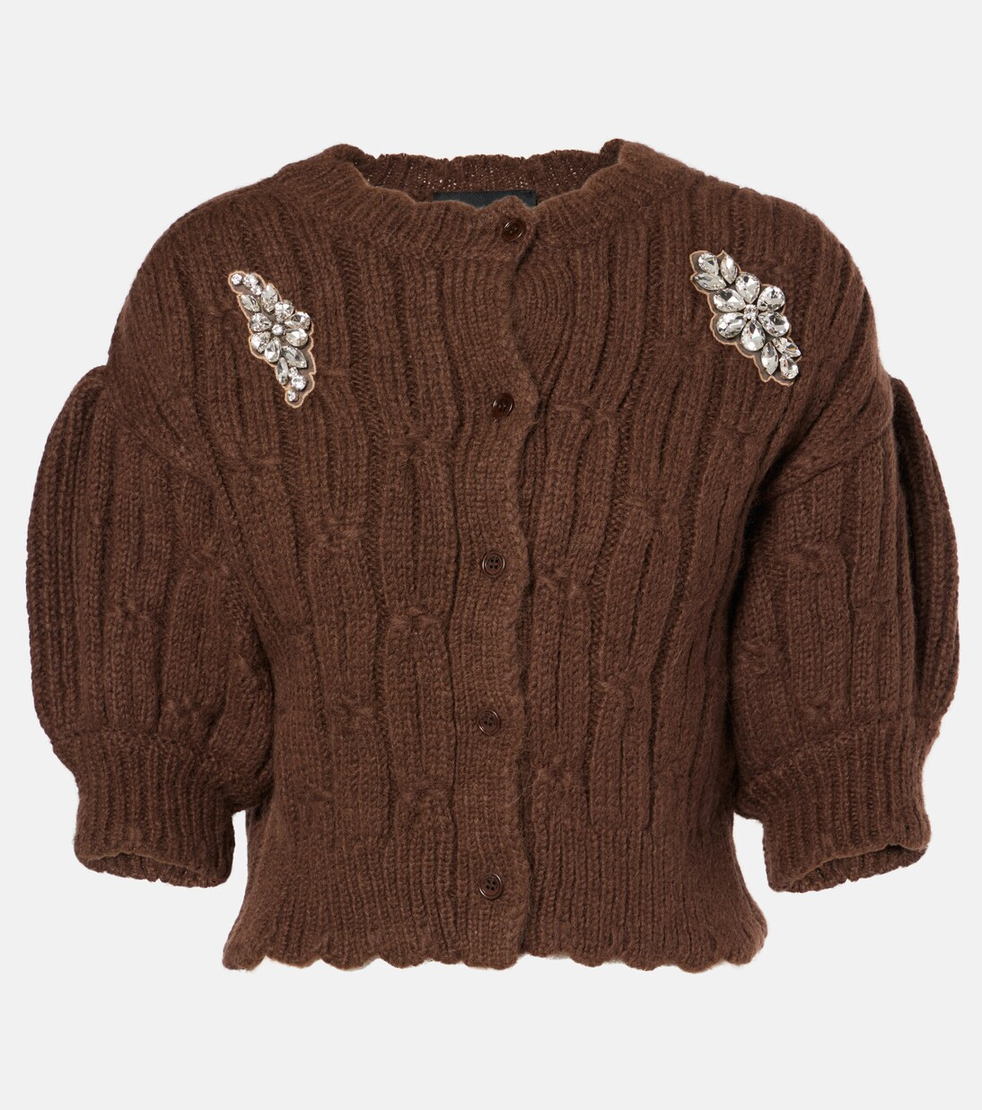 Embellished wool-blend cardigan | Mytheresa (US/CA)