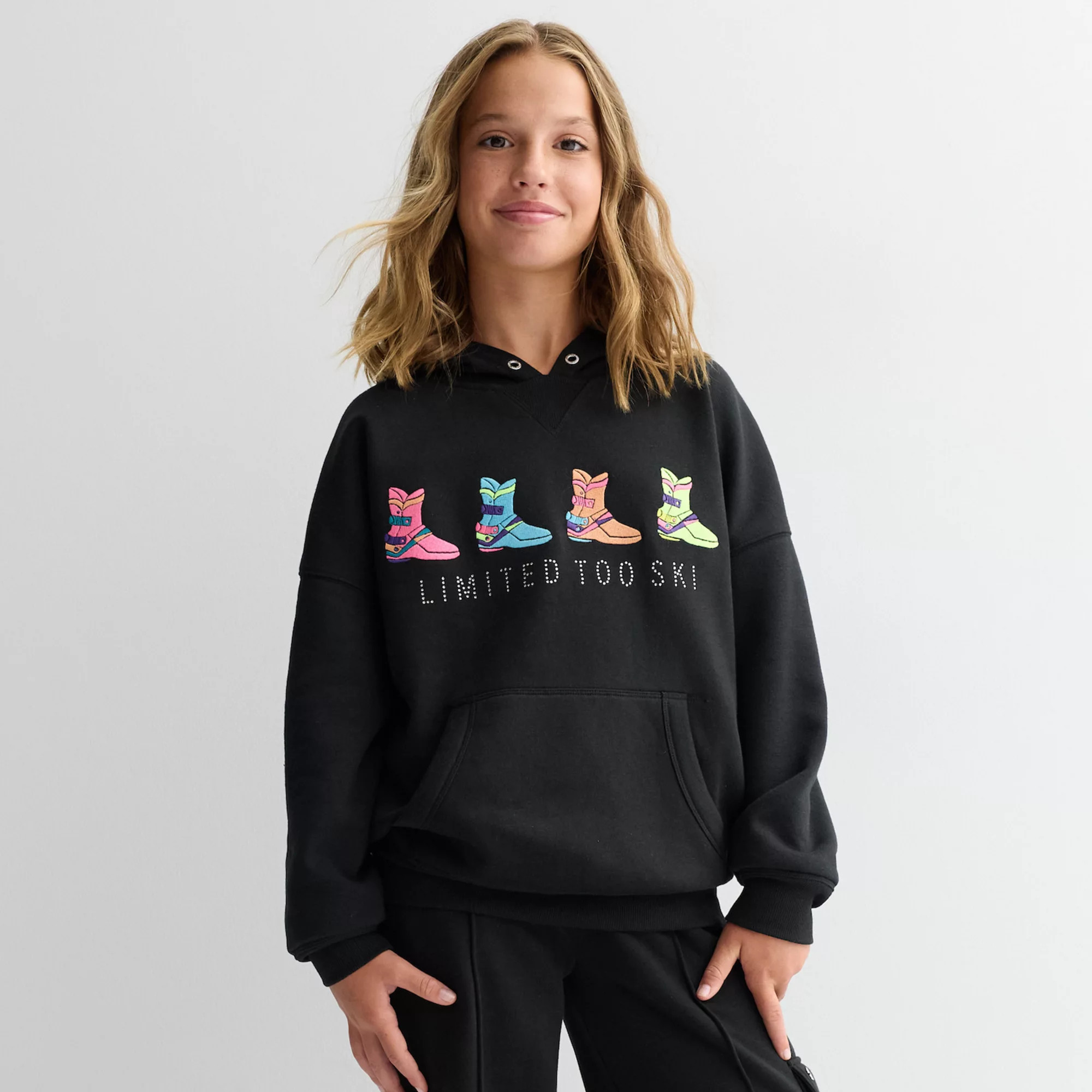 Girls 7-16 Limited Too Oversized Graphic Hoodie | Kohl's