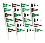Multicolor Football Flag Wooden Food Picks - 2.5", 36 Pieces - Perfect for Game Day, Sports Parti... | Amazon (US)