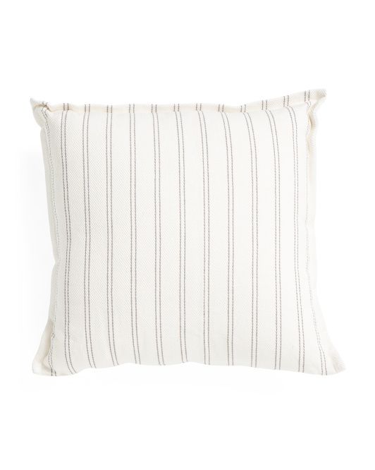 22x22 Twill Stripe Pillow | TJ Maxx