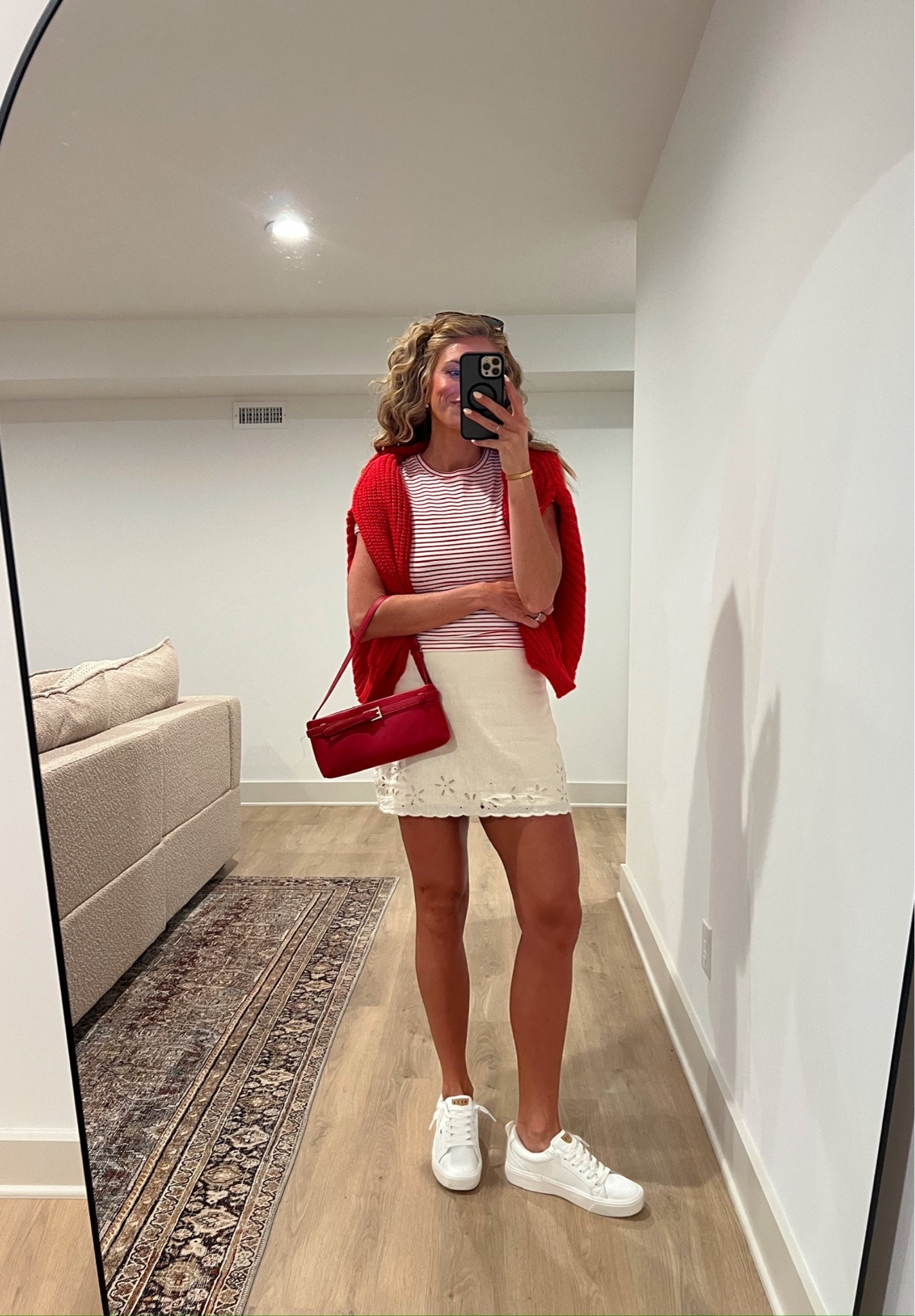 Adding a pop of red makes this outfit feel so classic and elevated ❤️

#LTKootd #LTKTall #LTKmomlife