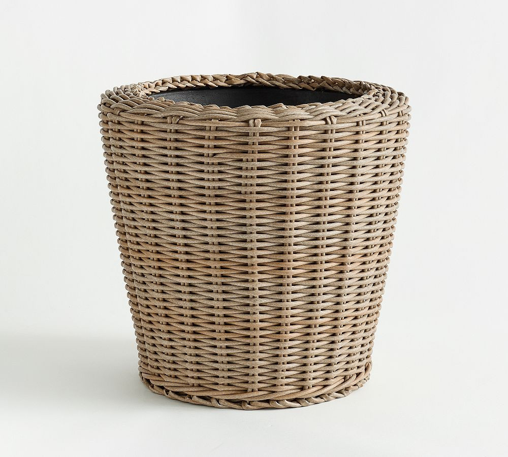 Monterey Woven Round Planters | Pottery Barn (US)