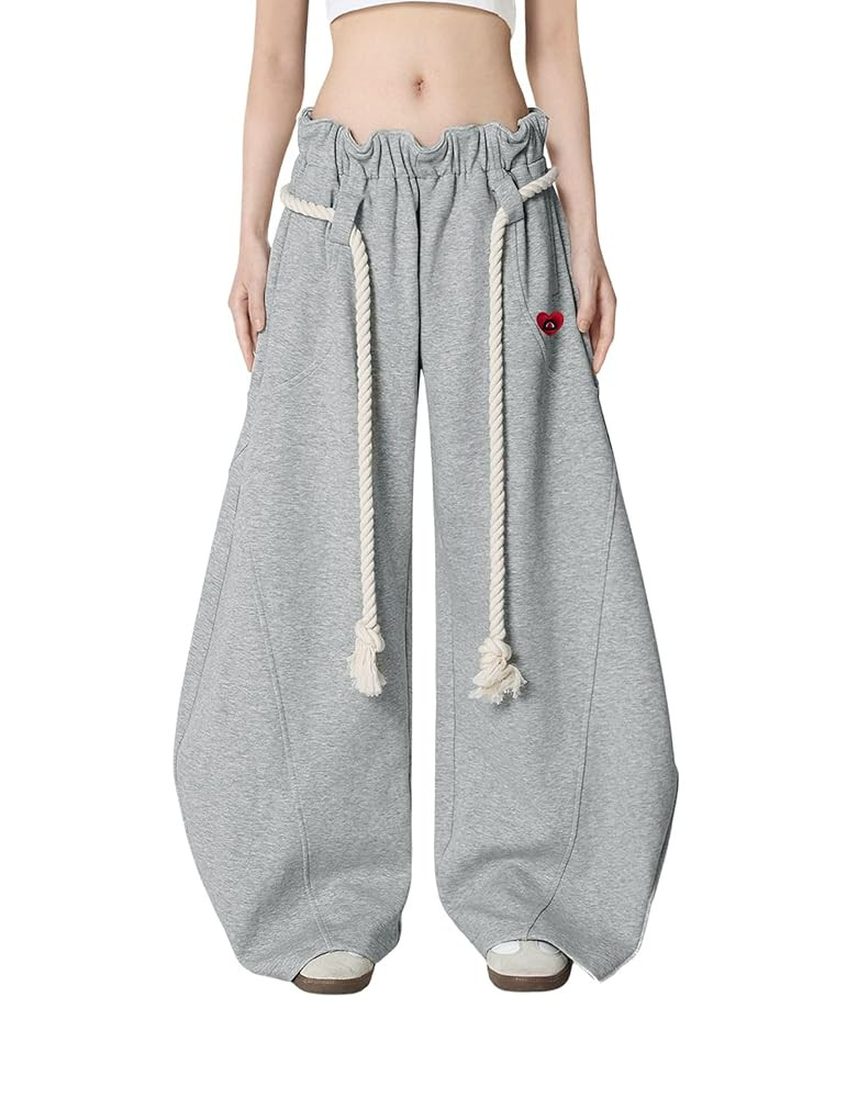 Aelfric Eden Super Baggy Barrel Sweatpants Wide Leg Pants for Women Men Casual Elastic Waist Unis... | Amazon (US)