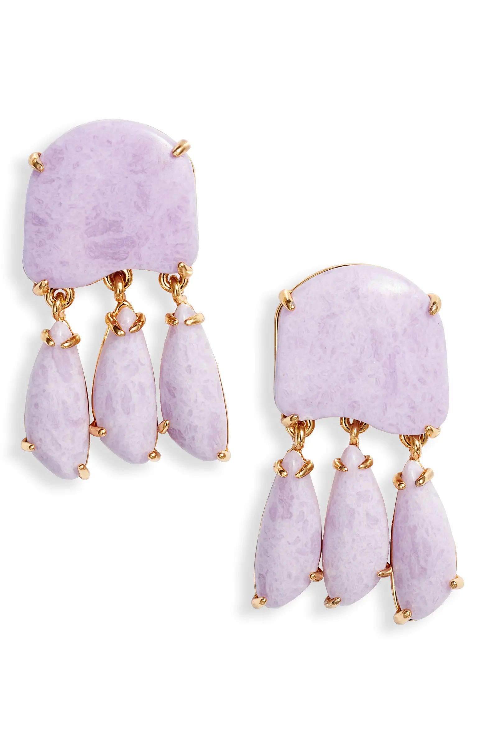 Lilac Stone Fringe Earrings | Nordstrom