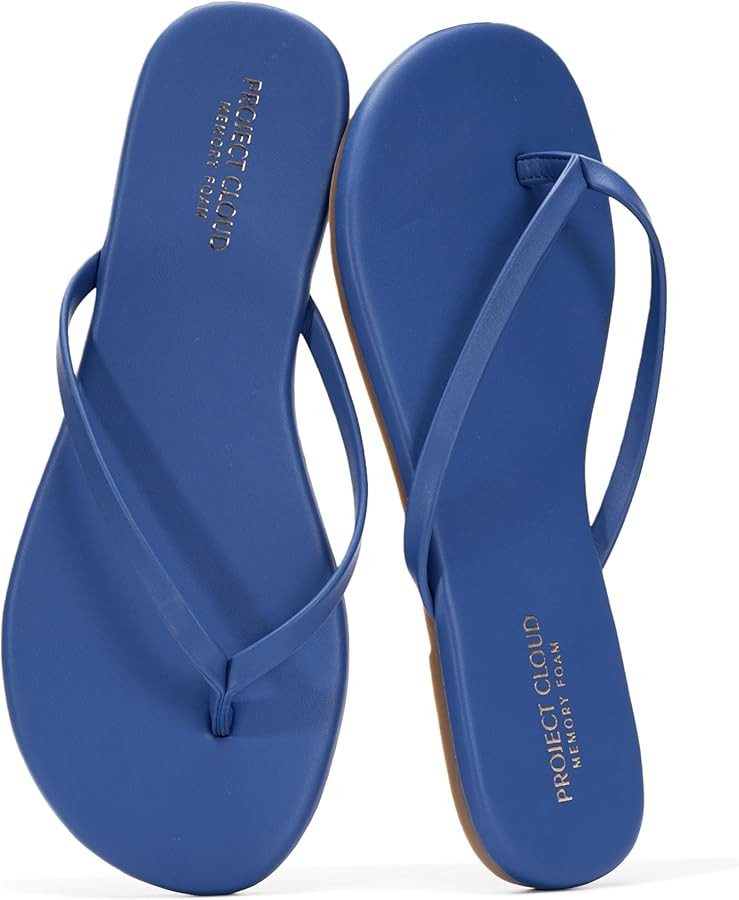 Amazon.com | Project Cloud Flip Flops for Women Footwear- Lightweight and Memory Foam Insole Sand... | Amazon (US)