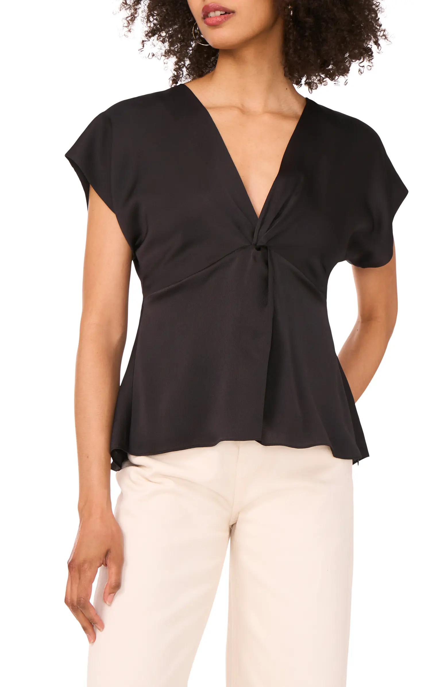 Front Knot Peplum T-Shirt | Nordstrom Rack