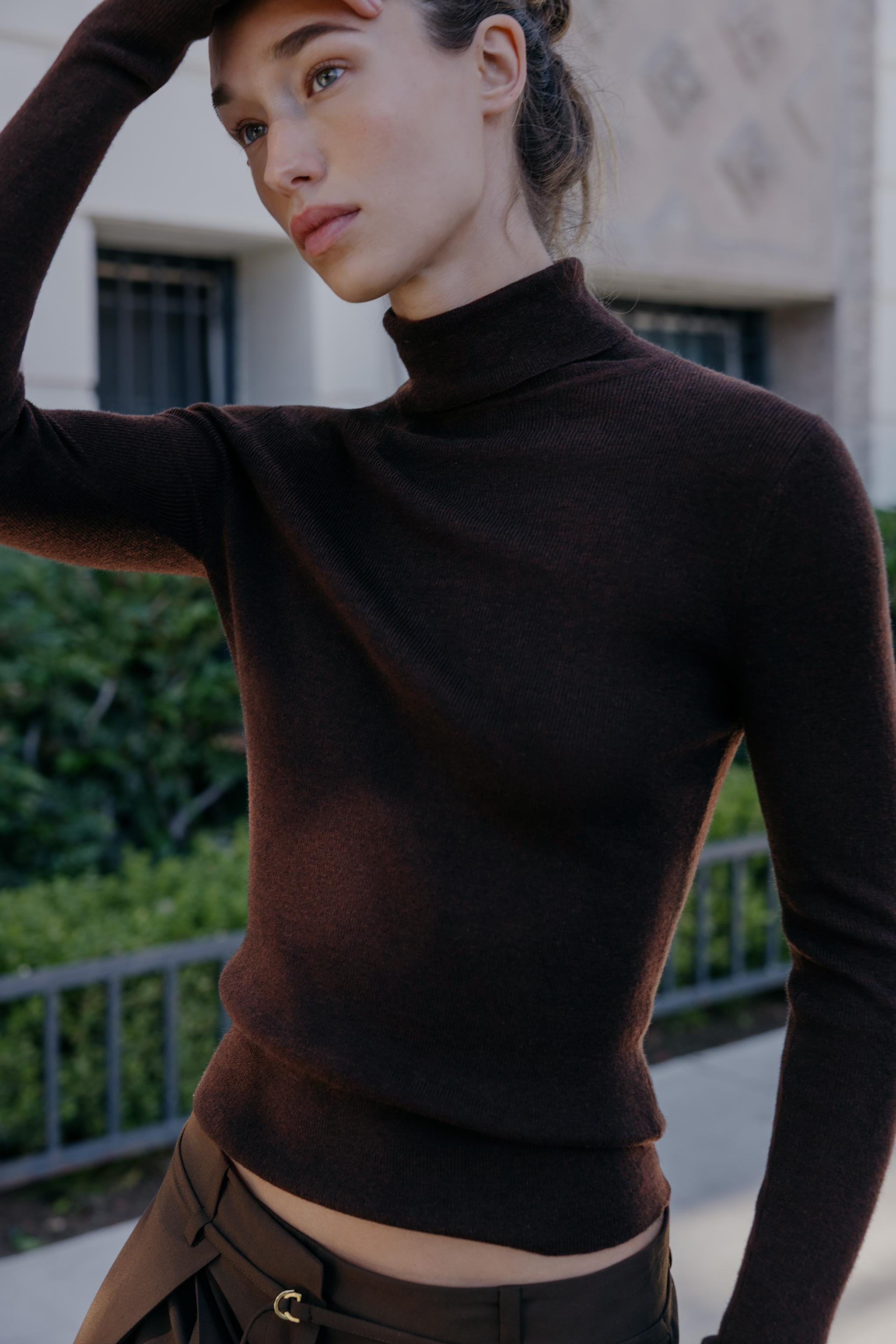 WOOL HIGH NECK JUMPER | Zara UK