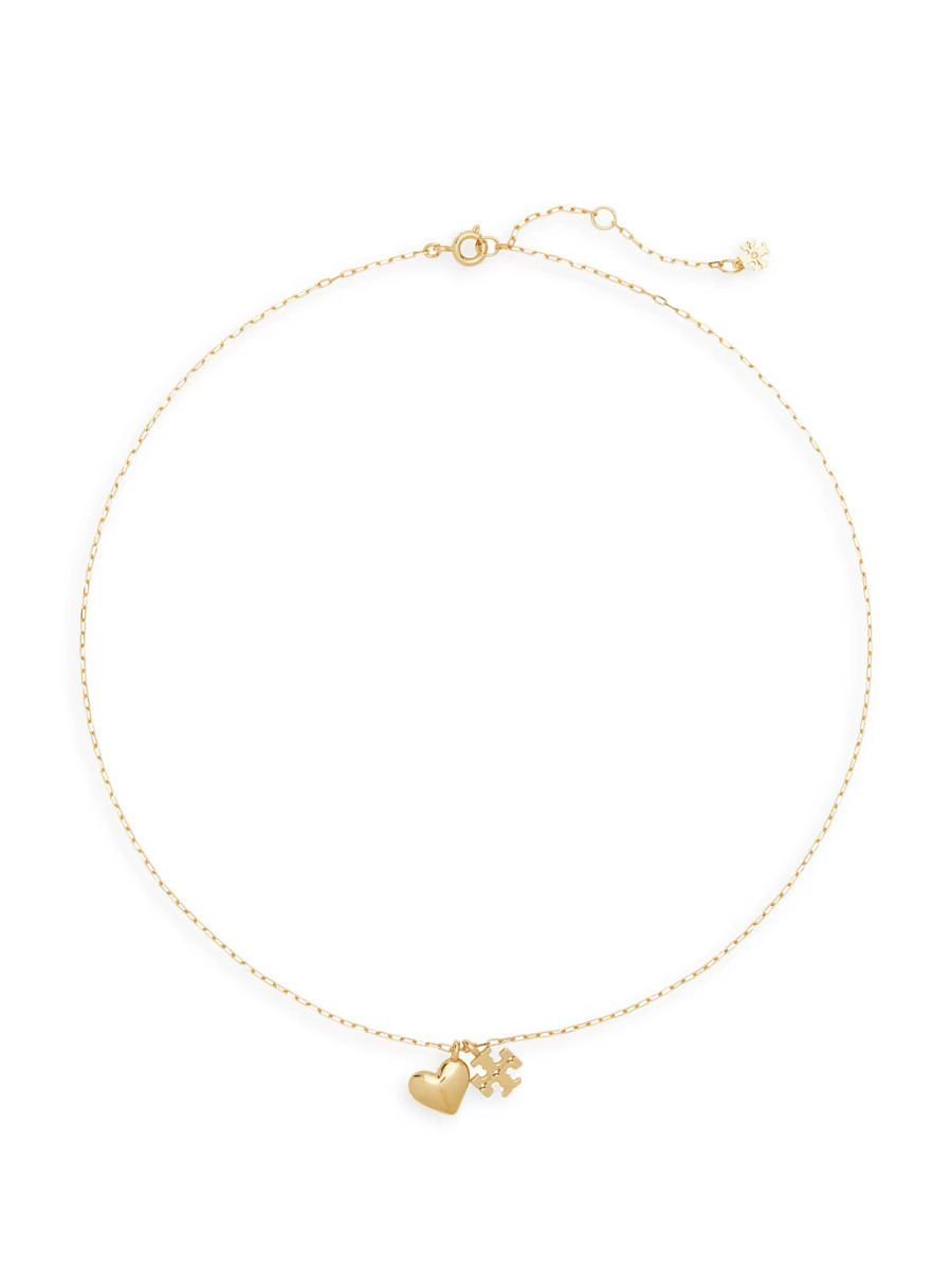 18K Gold-Plated & Crystal Charm Necklace | Saks Fifth Avenue