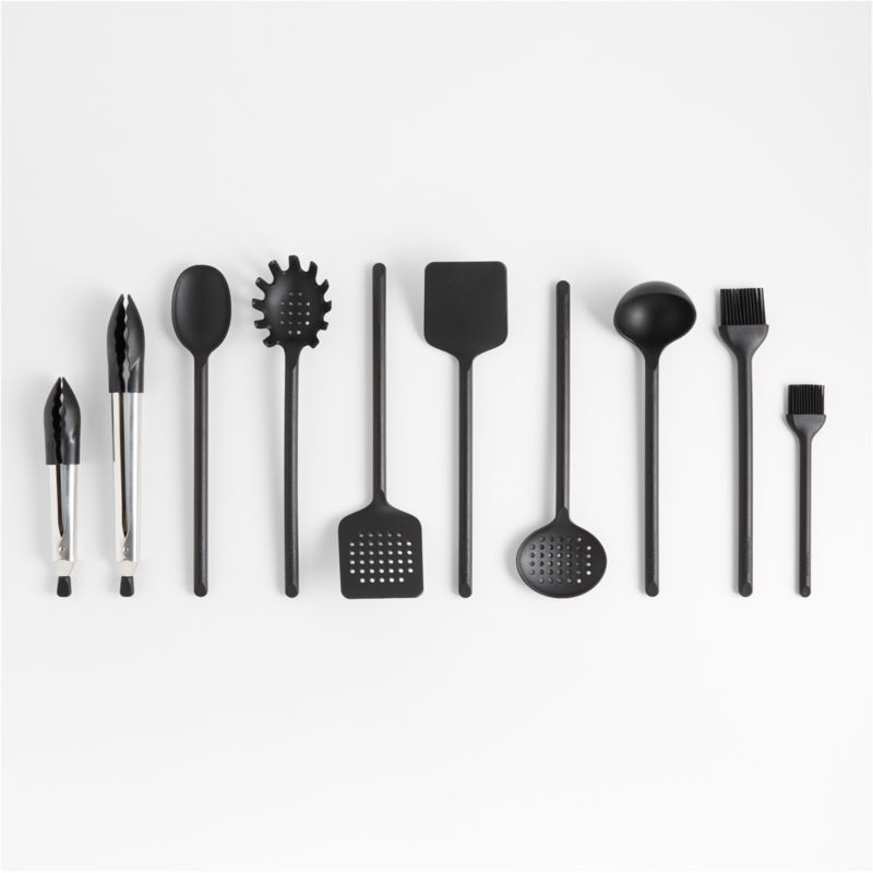 Crate & Barrel Black Nylon Utensils | Crate & Barrel | Crate & Barrel