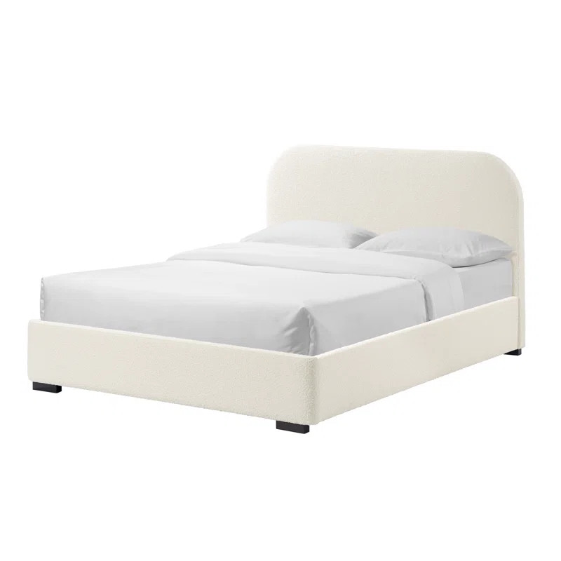 Reigen Boucle Platform Bed | Wayfair North America