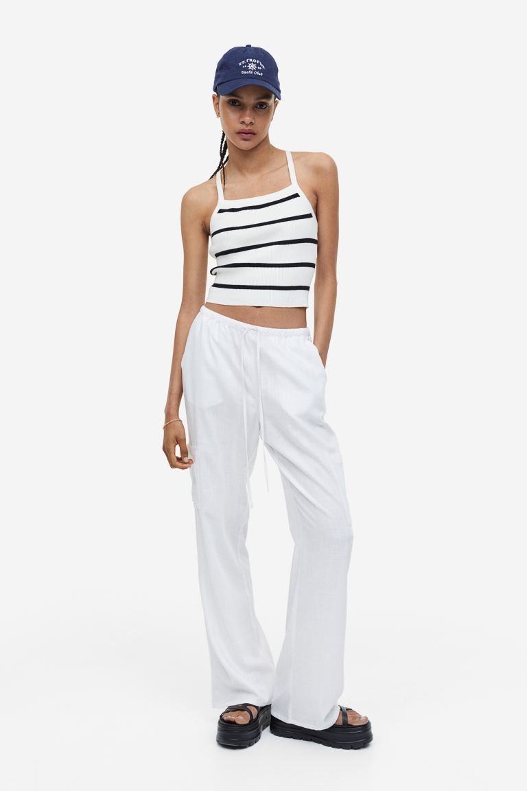 Wide-leg Linen-blend Pants | H&M (US + CA)