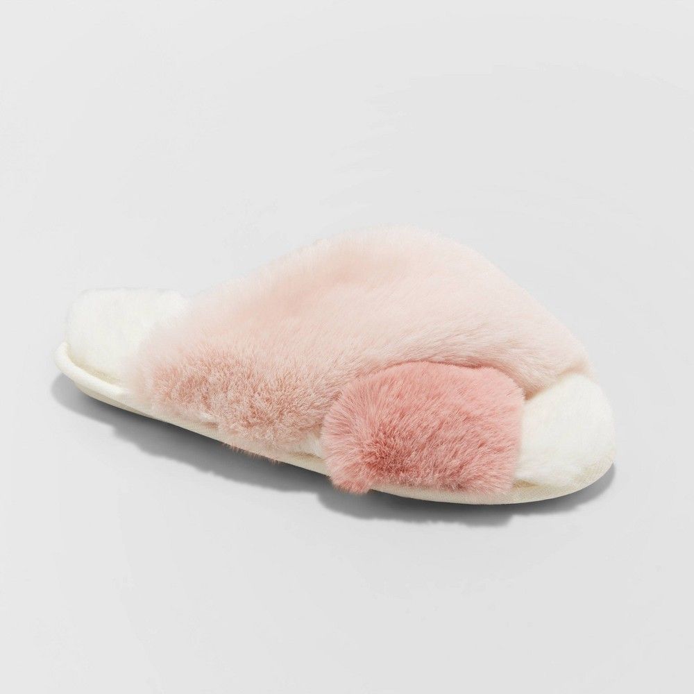 Women's Paris Slide Slippers - Stars Above Blush Pink L | Target