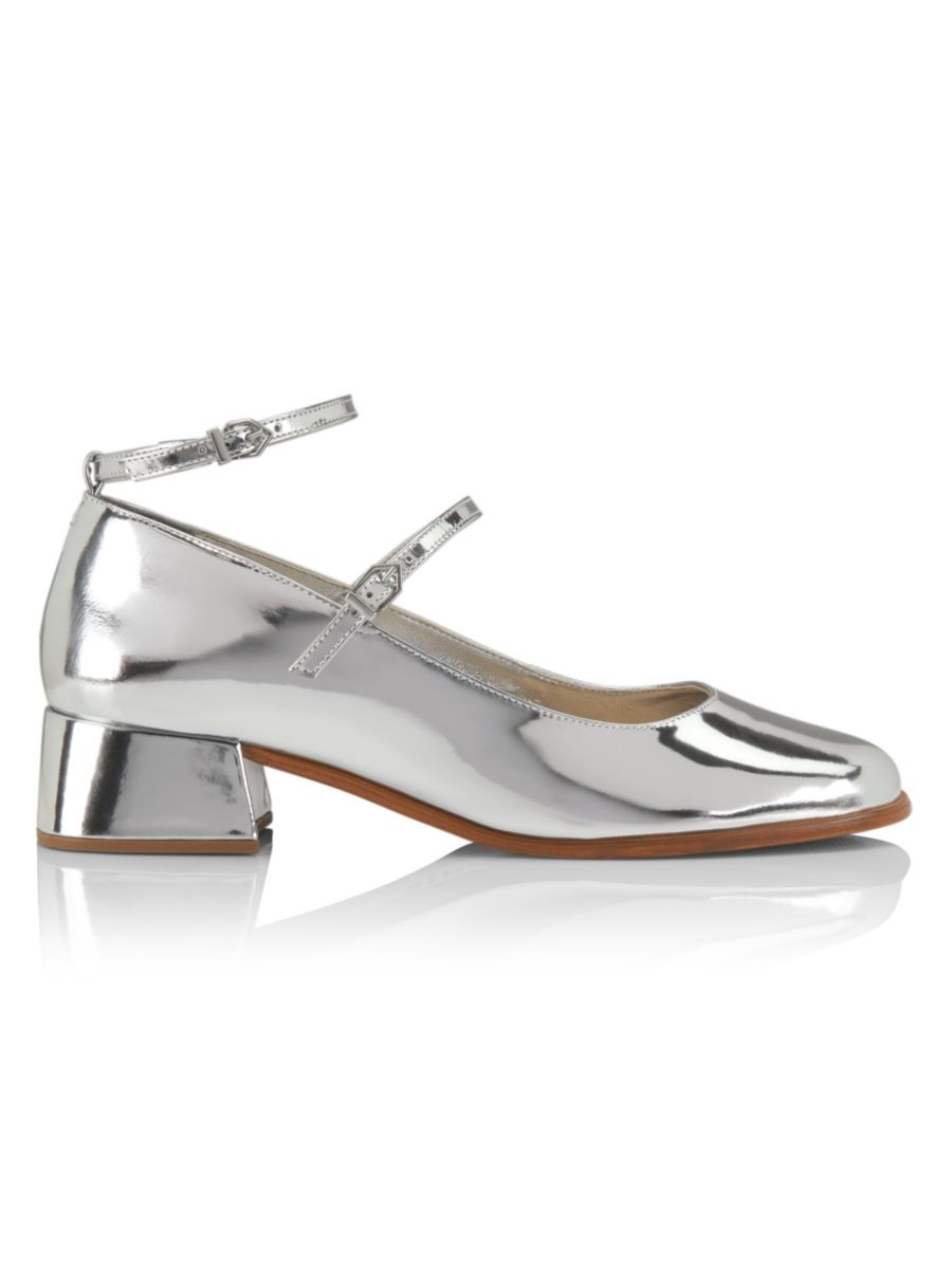Doroty Metallic Leather Mary Jane Pumps | Saks Fifth Avenue