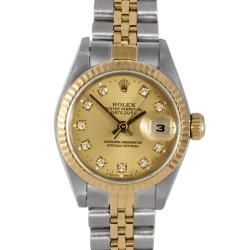 Pre-owned Rolex Women's OS Datejust Two-tone Watch | Bed Bath & Beyond