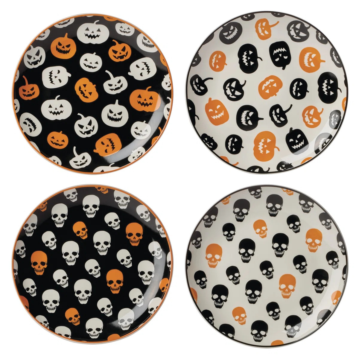 Vintro Halloween Accent Plates, Set of 4 | Wayfair North America
