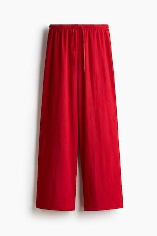 H & M - Wide-cut Pull-on Pants - Red | H&M (US + CA)