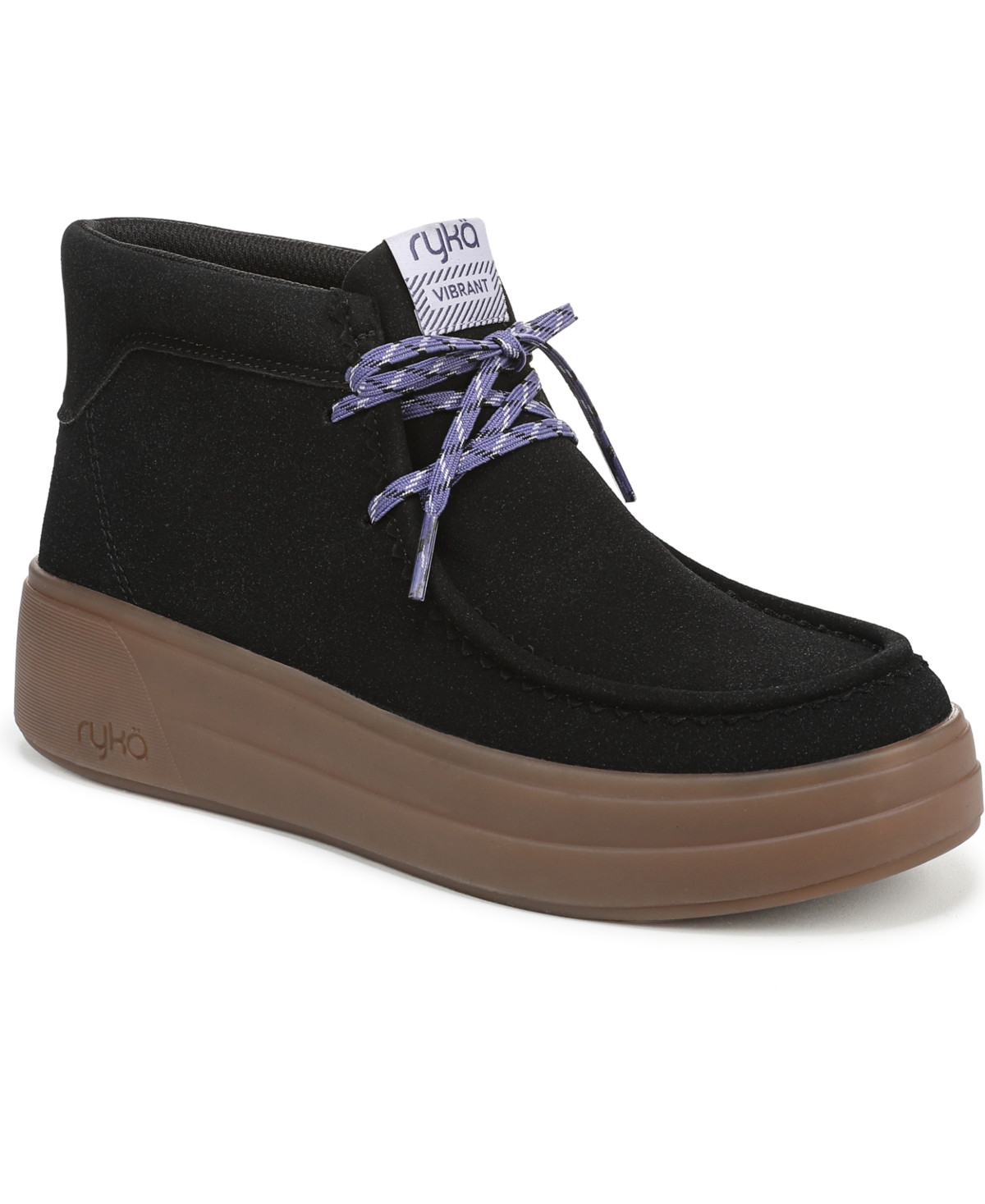 Ryka Women's Vibrant Washable Ankle Booties - Black Faux Suede | Macy's