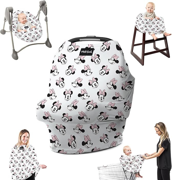 Milk Snob Original Disney 5-in-1 Cover, Minnie Mouse, Added Privacy for Breastfeeding, Baby Car S... | Amazon (US)