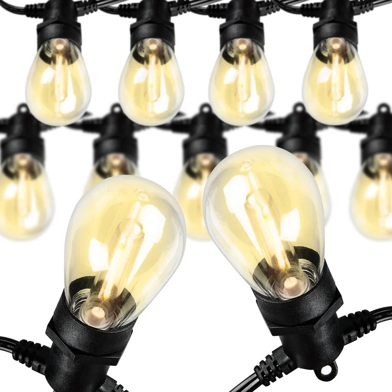 50' LED 14 - Bulb Standard String Light (End to End Connectable) | Wayfair North America