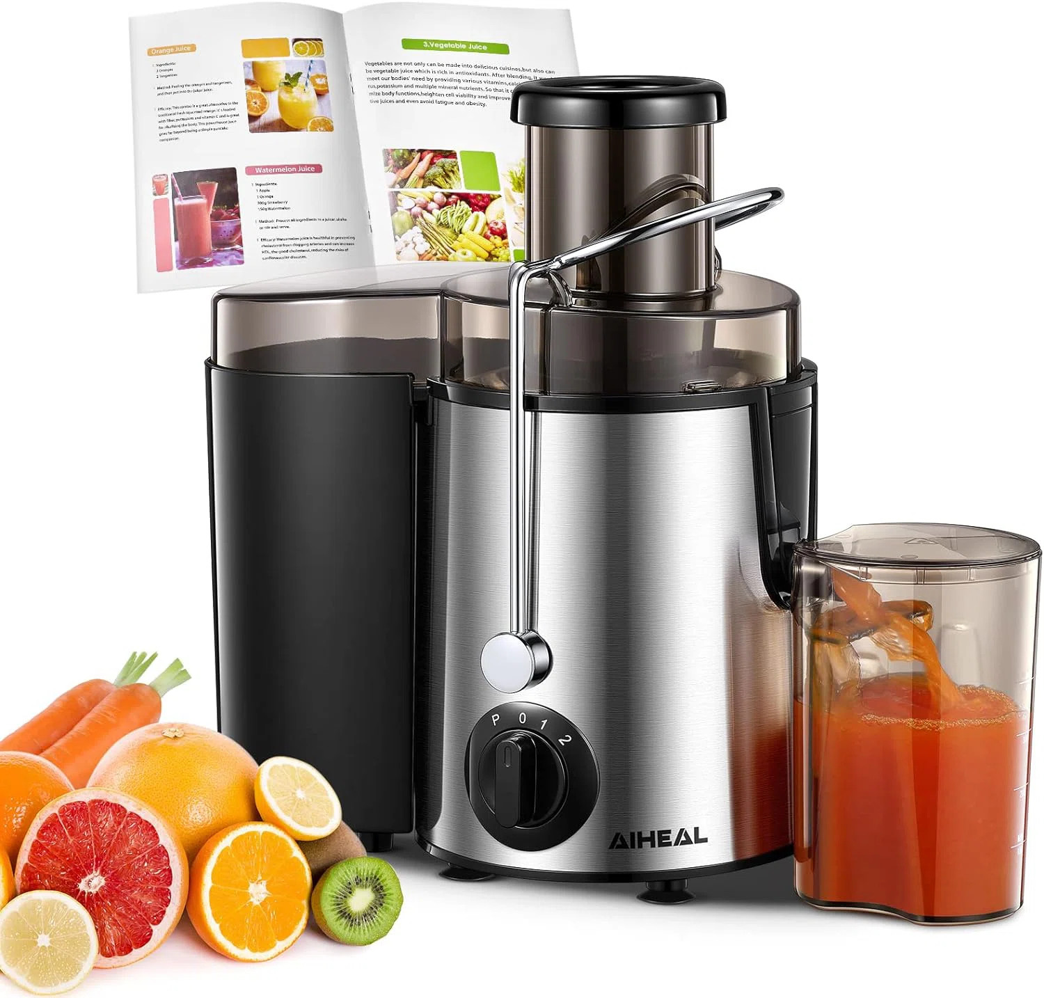 Aiheal Electric Centrifugal Juicer, 3" wide opening, 3 speeds, BPA Free, Easy to Clean | Wayfair North America