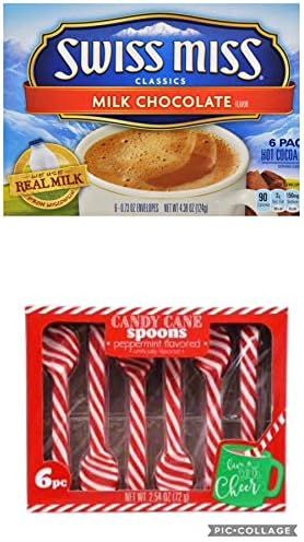 Candy Cane Spoons And Hot Chocolate Mix Bundle | Amazon (US)