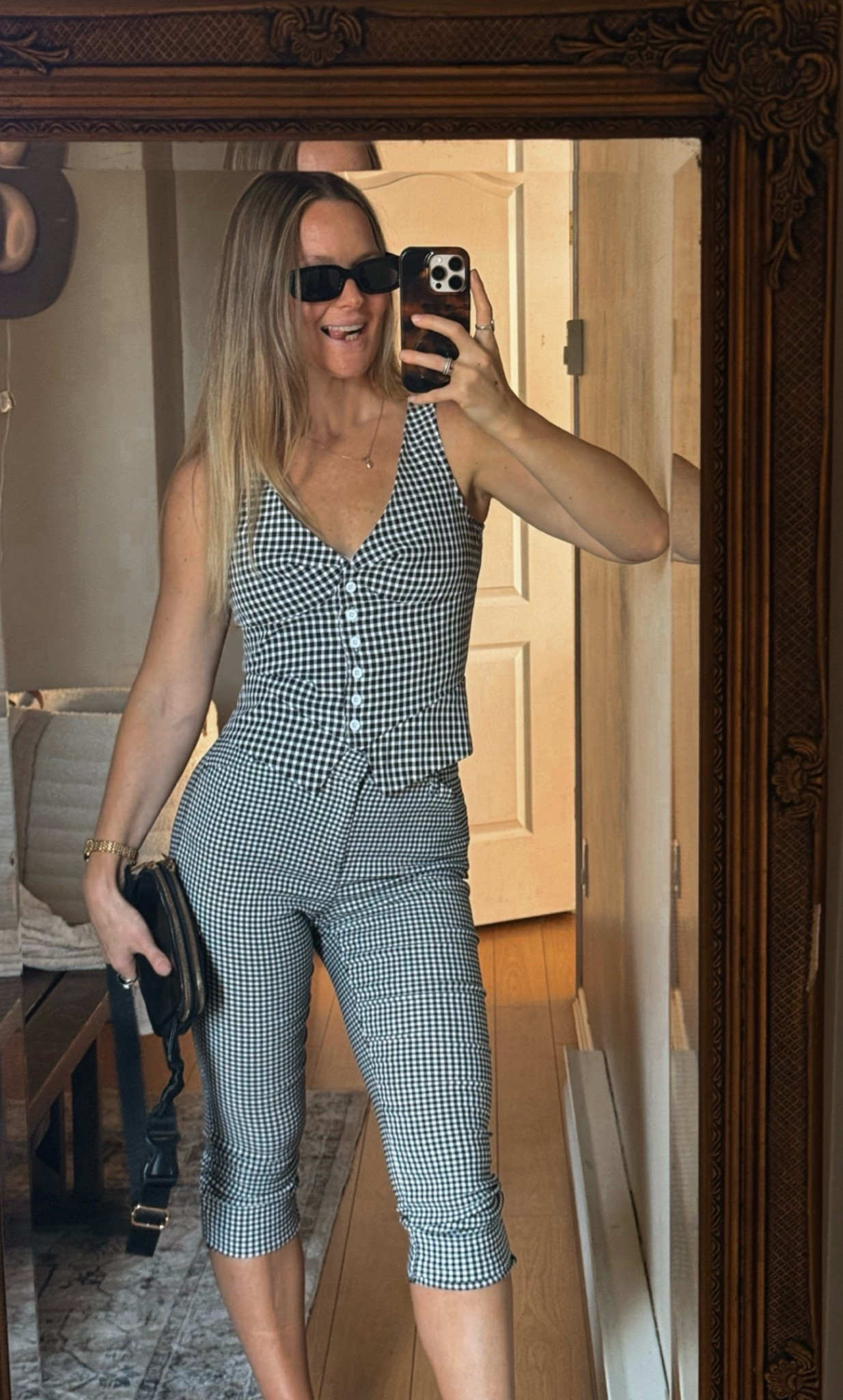 gingham capri outfit, summer style, coastal chic, effortless outfit, chic summer look, casual cool, vintage inspired, picnic style, feminine fashion, classic gingham, capri pants, summer staples, everyday chic, Euro summer vibe, polished casual, timeless style, cute summer outfit, elevated basics, vacation style, easy summer dressing

#LTKsummer
