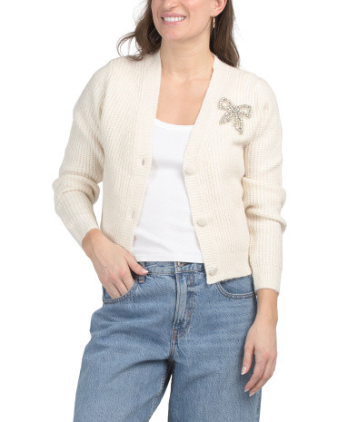 Bow Detail Cardigan | Juniors | Marshalls | Marshalls
