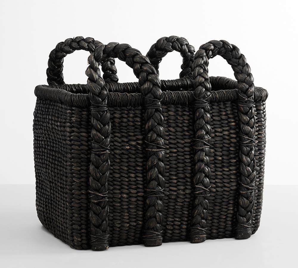 Beachcomber Handwoven Seagrass Rectangular Handled Baskets | Pottery Barn (US)