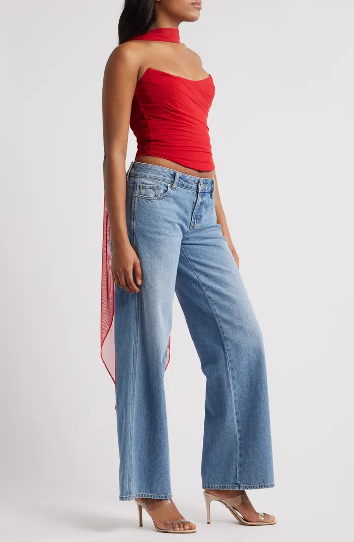 Hallie Corset Top & Scarf | Nordstrom