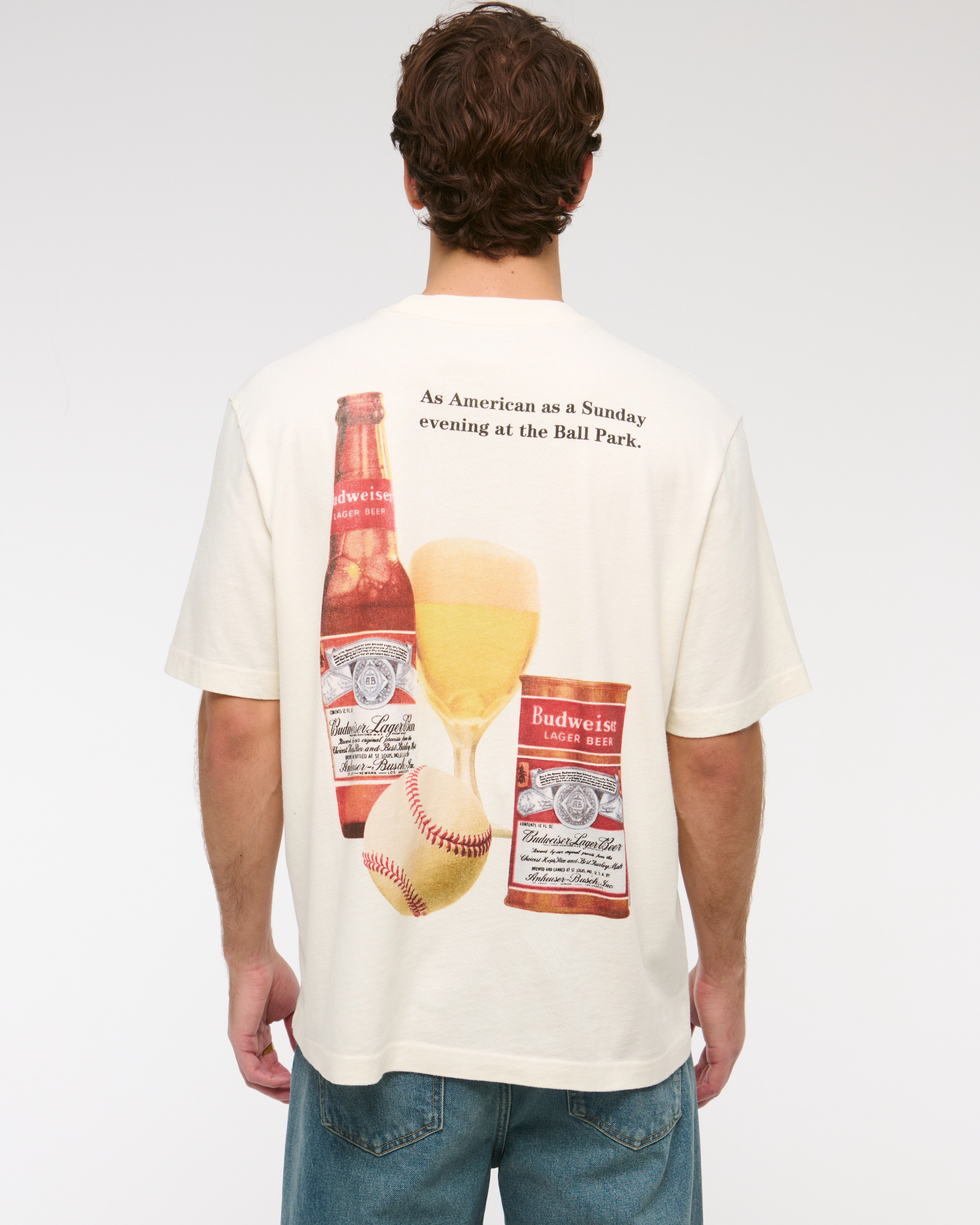 Budweiser Vintage-Inspired Graphic Tee | Abercrombie & Fitch (US)