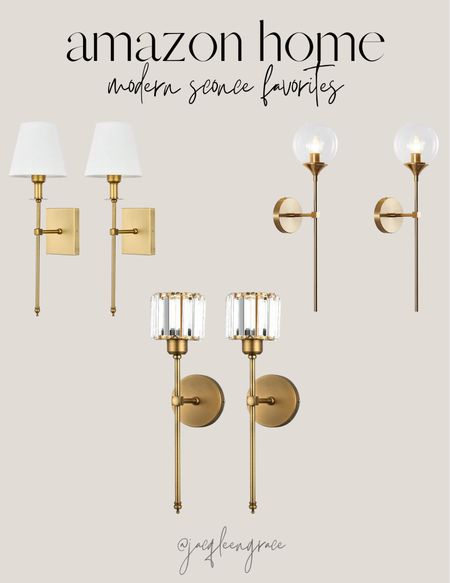 Amazon modern sconce favorites. Budget friendly finds. Coastal California. California Casual. French Country Modern, Boho Glam, Parisian Chic, Amazon Decor, Amazon Home, Modern Home Favorites, Anthropologie Glam Chic.

#LTKstyletip #LTKhome #LTKFind