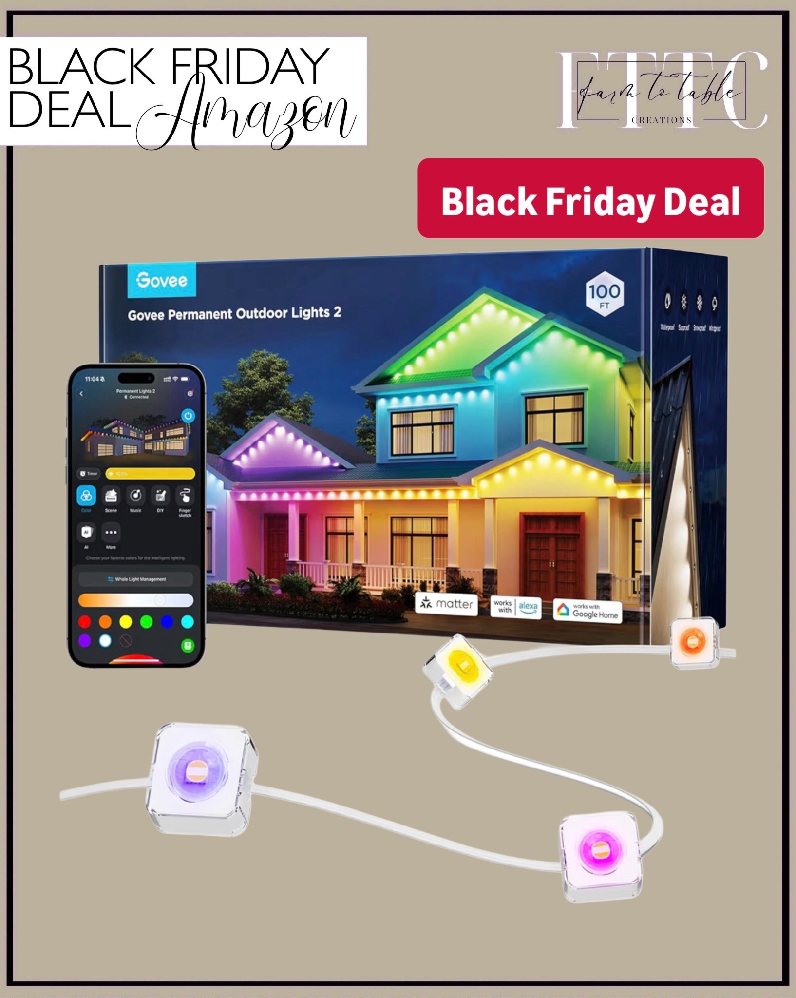 Govee Permanent Outdoor Lights 2 — Amazon Black Friday Deal

Follow @farmtotablecreations on Instagram for more home styling + deals.

These Govee permanent outdoor lights are a must if you want gorgeous year-round exterior lighting you can control straight from your phone. They’re 100 ft long, offer endless color options, work with Alexa and Google Home, and they’re on a huge Black Friday sale today. Perfect for Christmas, everyday warm white, or full-house statement lighting.

Amazon | Black Friday Deal | Outdoor Christmas Lights | Smart Home Lighting | Govee Outdoor Lights | Home Exterior Lighting | Amazon Home | Amazon Finds | Modern Home Style | Holiday Lighting | Smart Lighting


#LTKCyberWeek #LTKSaleAlert #LTKHome