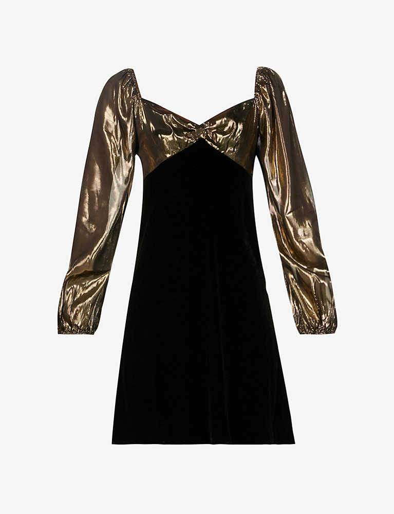 RIXO Paris sweetheart-neck woven mini dress | Selfridges