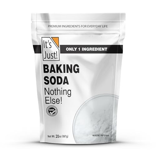 It's Just - Baking Soda, 100% Pure Sodium Bicarbonate, Food Grade, Non-GMO, Made in USA, Cooking, Baking (1.25 Pound) | Amazon (US)