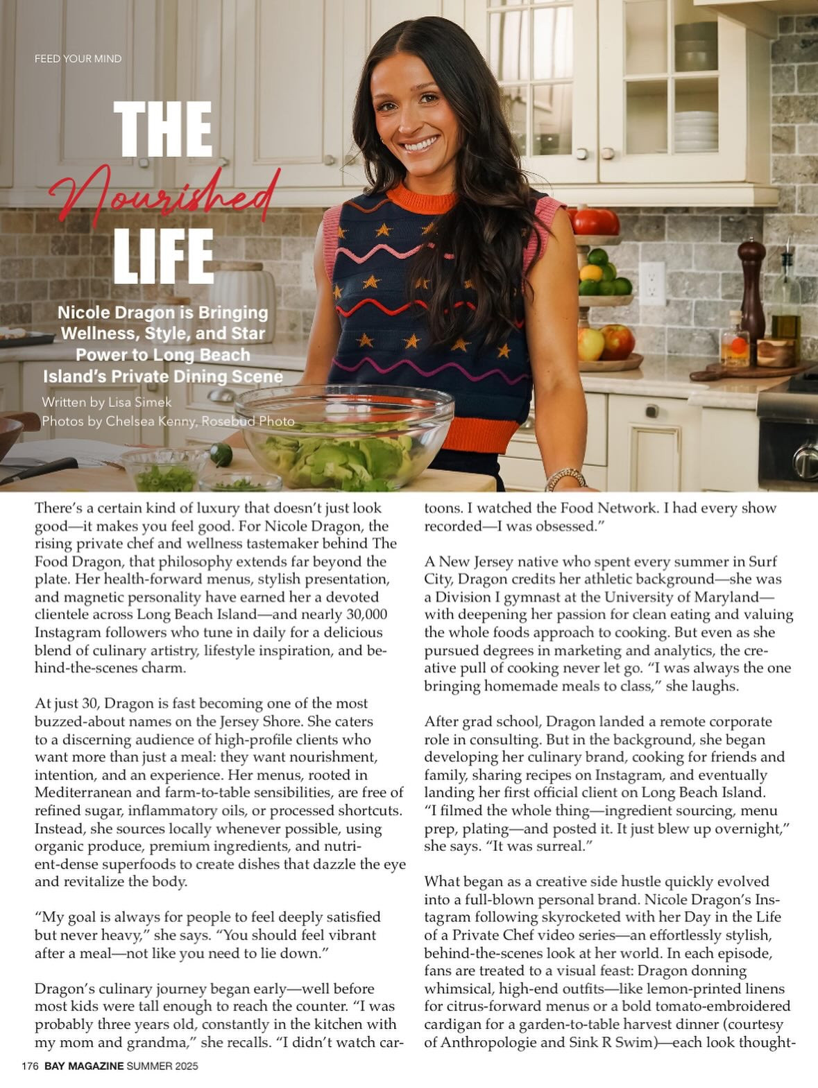 1 year ago this month I started The Food Dragon private chef business 👩🏻‍🍳🐉 I have no words to express how grateful I am for the support I’ve received from the LBI community and everyone who tunes in to follow my cheffing adventures. When I was little and people asked me what I wanted to be when I grew up I’d say “I want to be on the food network”…and now I have my own private cheffing business - a real life dream 🥹

the journey continues!! now back to the kitchen 🤌🏼

✍🏼: @bay_magazine 
📷: @rosebudphoto.ck 

#privatechef #lbi #longbeachisland