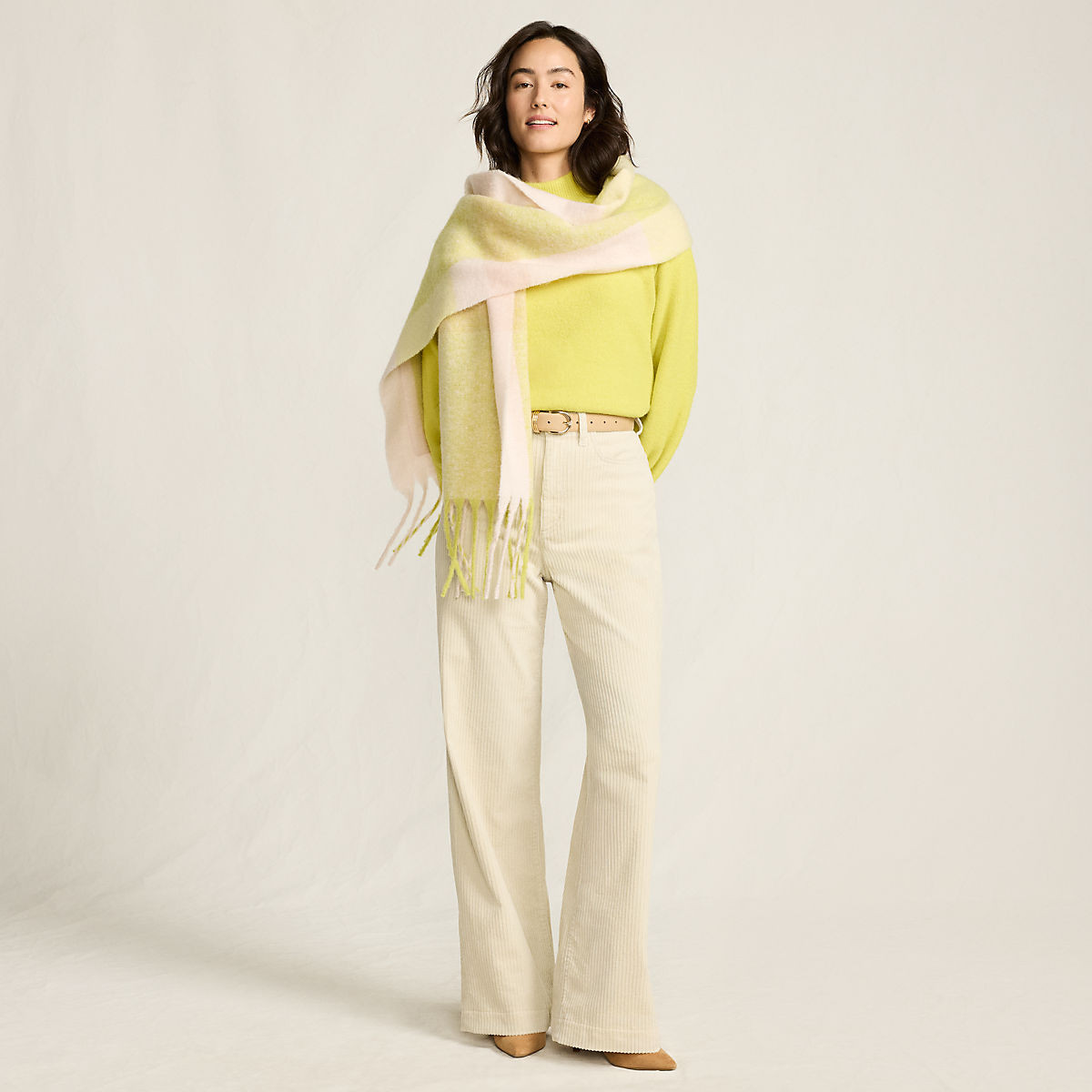 Women's High Rise Wide Leg Corduroy Pants | Lands' End (US)