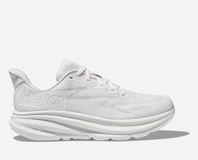 HOKA Women's Clifton 9 Shoes in White/White, Size 9.5 | Hoka One CA