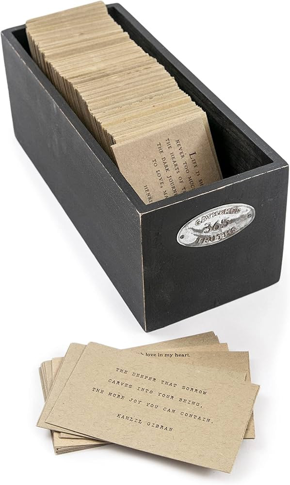 Sugarboo 365 Gathered Thoughts Box: Handcrafted Affirmation Cards for Daily Inspiration, Motivati... | Amazon (US)