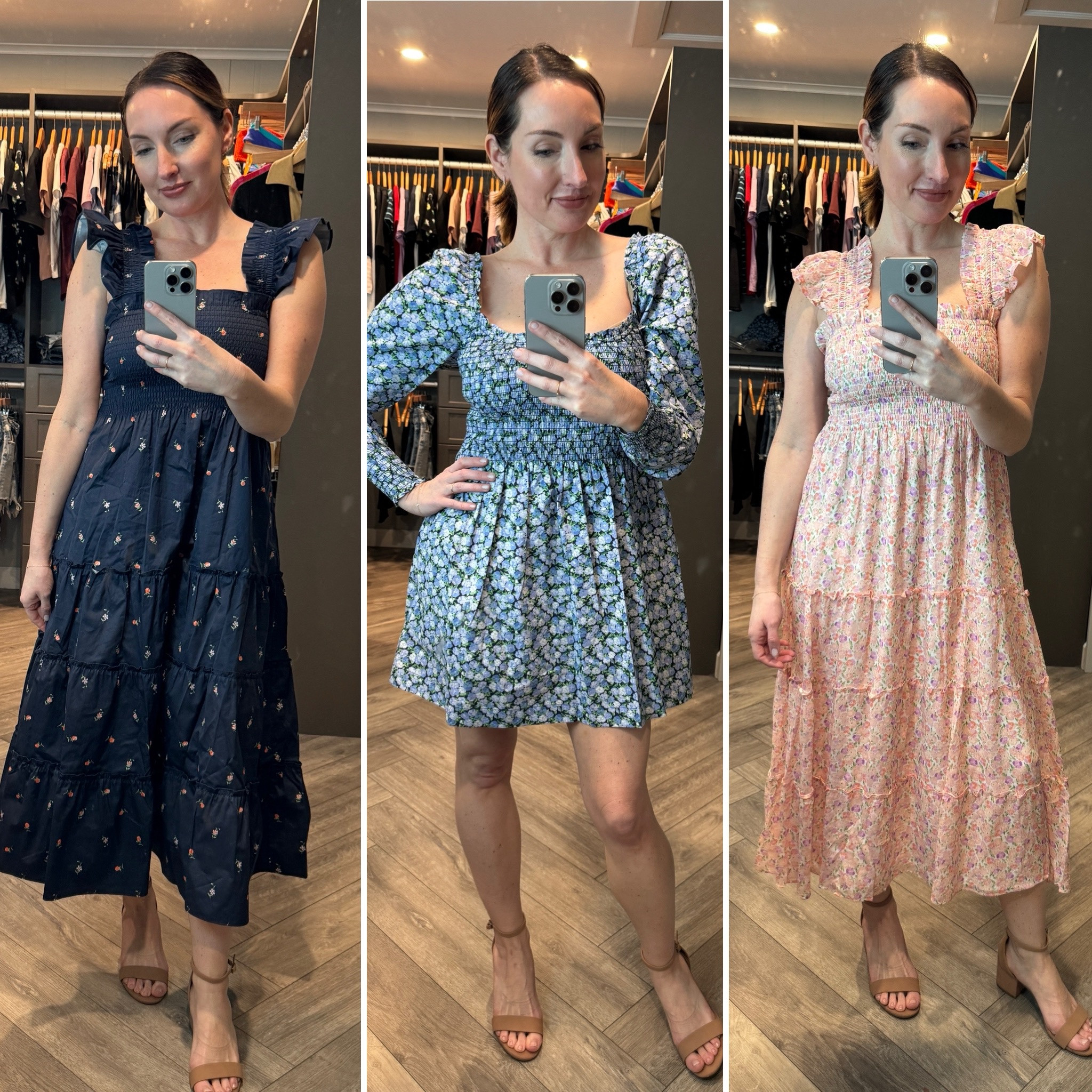 Hill House Winter dress collection review #review #floral I love the new chiffon fabric, but nothing beats the original.