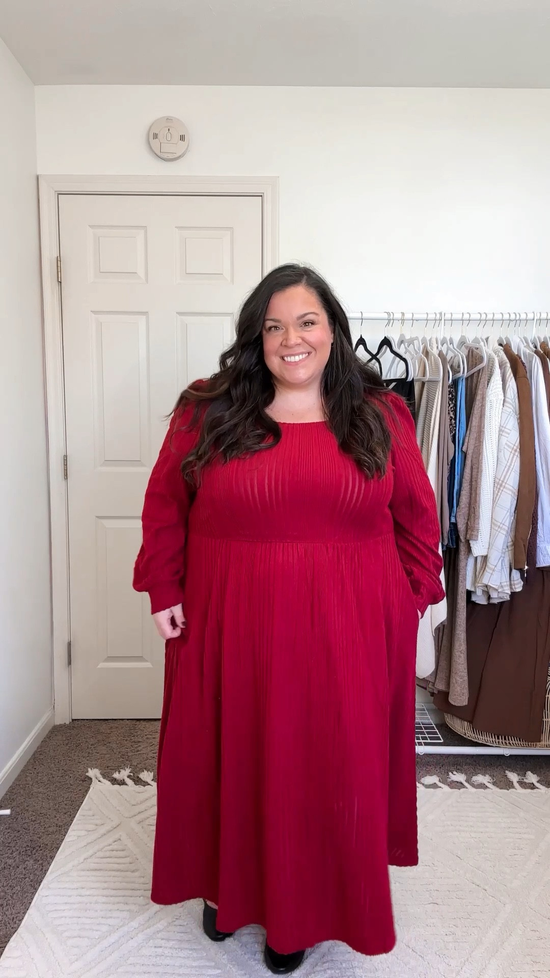 In love with these burgundy/red dresses from Amazon! Both perfect for us plus size gals, perfect for holiday pictures, Christmas parties, and more! Wearing a 3x in both! 

#LTKStyleTip #LTKFindsUnder50 #LTKPlusSize