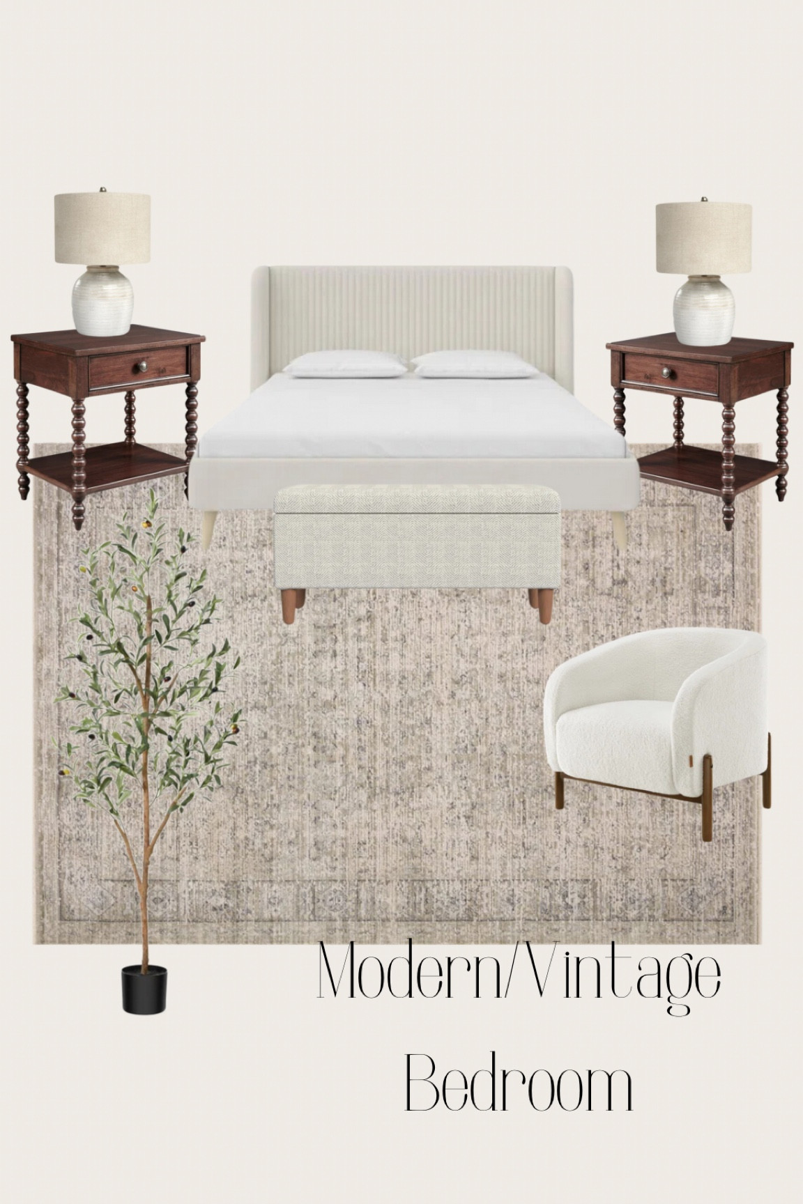 Modern + Vintage Inspired Bedroom #modernvintage #bedroom #bedroominspiration #vintage #modern 

#LTKhome