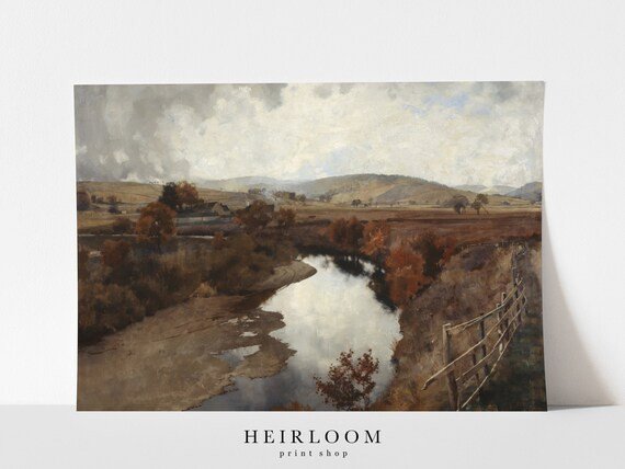 Fall Landscape Painting  Autumn Decor  Fall Decor  Moody  - Etsy | Etsy (US)