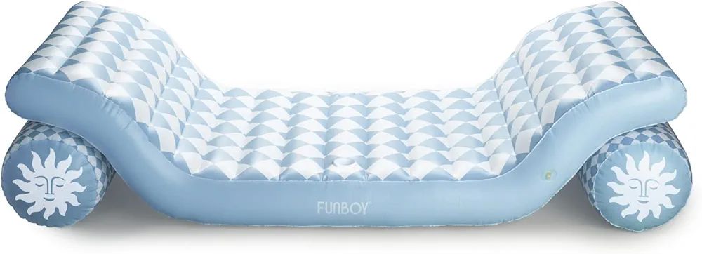 FUNBOY Giant Inflatable Luxury Checkered Dual-Chaise Lounger Pool Float, Perfect for a Summer Poo... | Amazon (US)